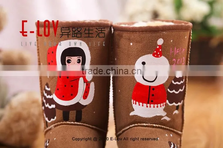 2016 hot sales high quality and cheap kids snow boots