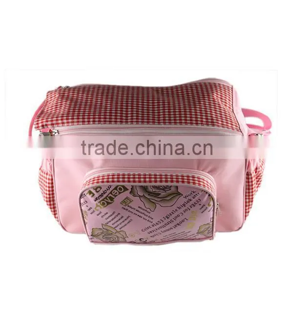high quality functional PU diaper bag
