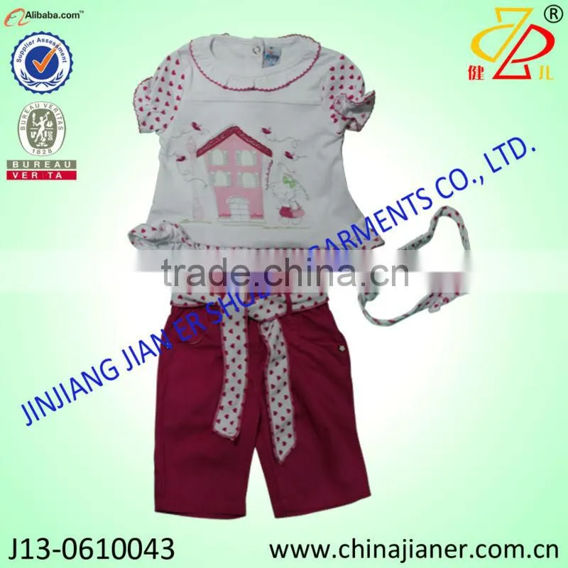 new summer fashion cotton boy 3pcs gift set