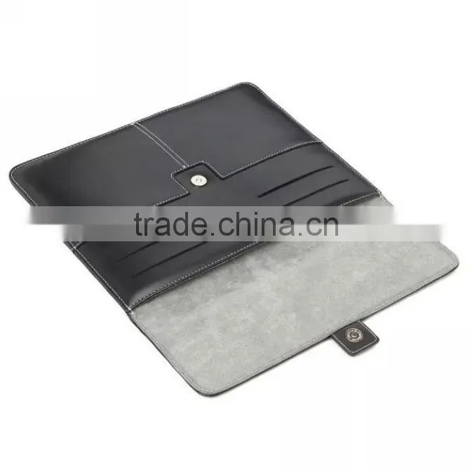 10 Inch Notebook Tablet sleeve PU Leather Cover Built-in Card Slot Sleeve