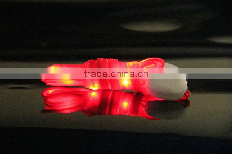 2014 new item nylon led lighting strip shoelace