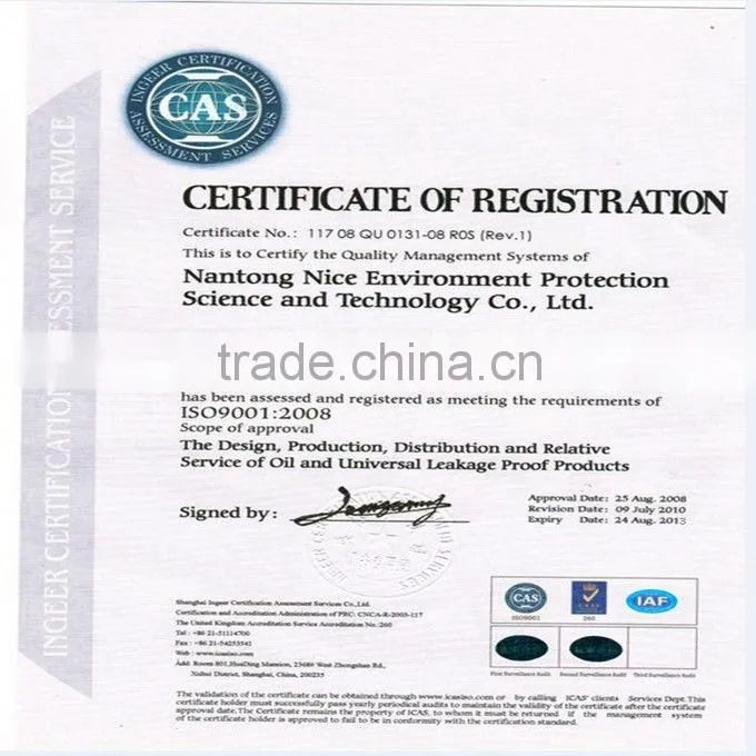 PP% Industrial Oil Spill Absorbent Sheet Pad