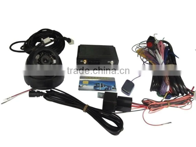 ISO9001 CE ROHS certification vehicle tracking system with camera and LCD screen, web software