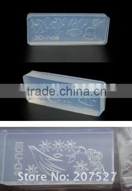 High quality!! silicon gel nail art 3D mold