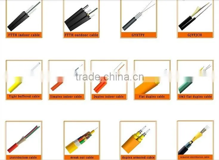 GYXTW outdoor Unitube Light-armored 4/6/12 core multimode fiber optic cable/telecom communication cables