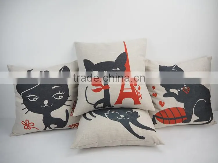 Cat Design Cushion Sofa Decorative Cushion Cover Chair Seat throw Cushion Pillow