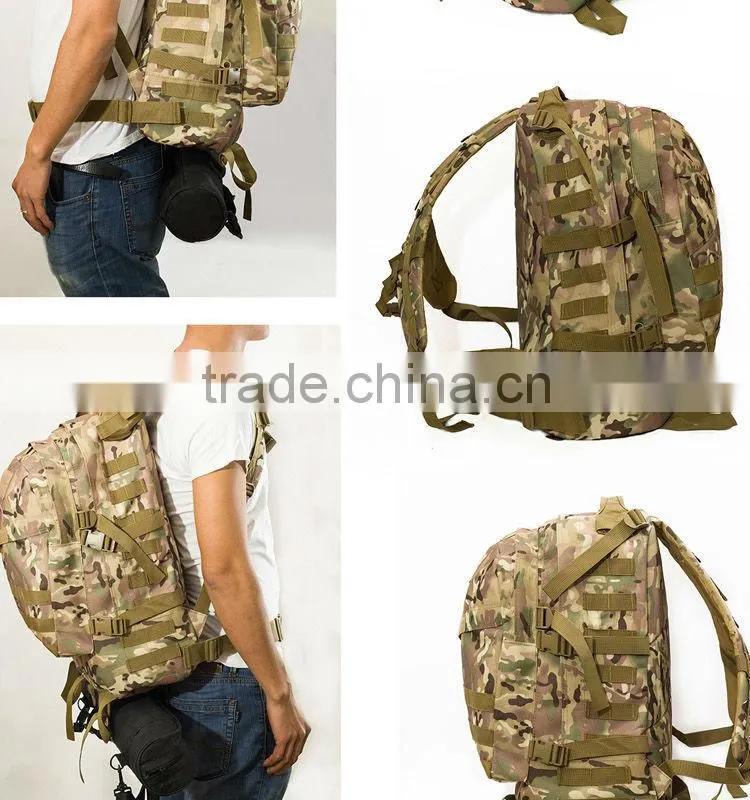 2016 New High quality outdoor ravelling military camouflage backpack