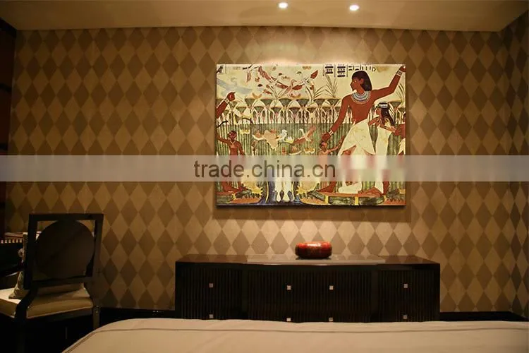 Black Style African Landscape Oil Painting