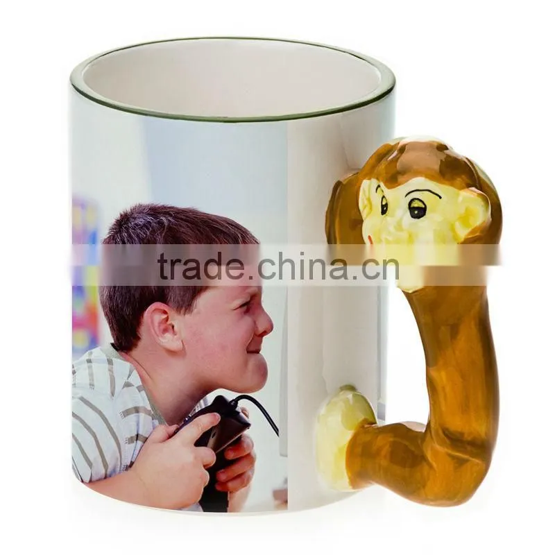Sublimation mugs with 3d animal