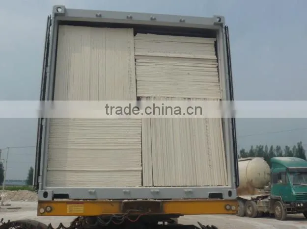 Water-Proof Gypsum Board fixing gypsum board/wall panel 7/7.5/8/9/12/12.5mm