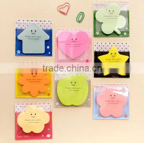 Cute 1+5 Sticker Bookmark Marker Memo Flags Index Pad Tab Sticky Notes