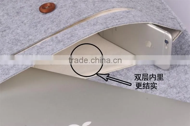Notebook / Laptop carrying bag felt sleeve bag for macbook 13 inch, China supplier