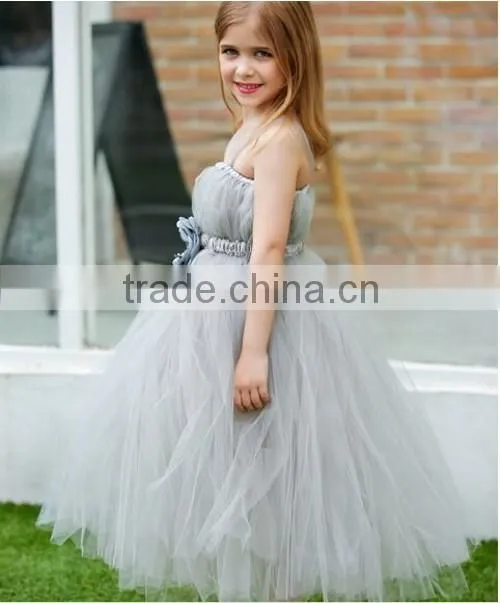 2015 Europe market long lace baby party dress wholesale price sleeveless kids girl tutu dress tutu skirt