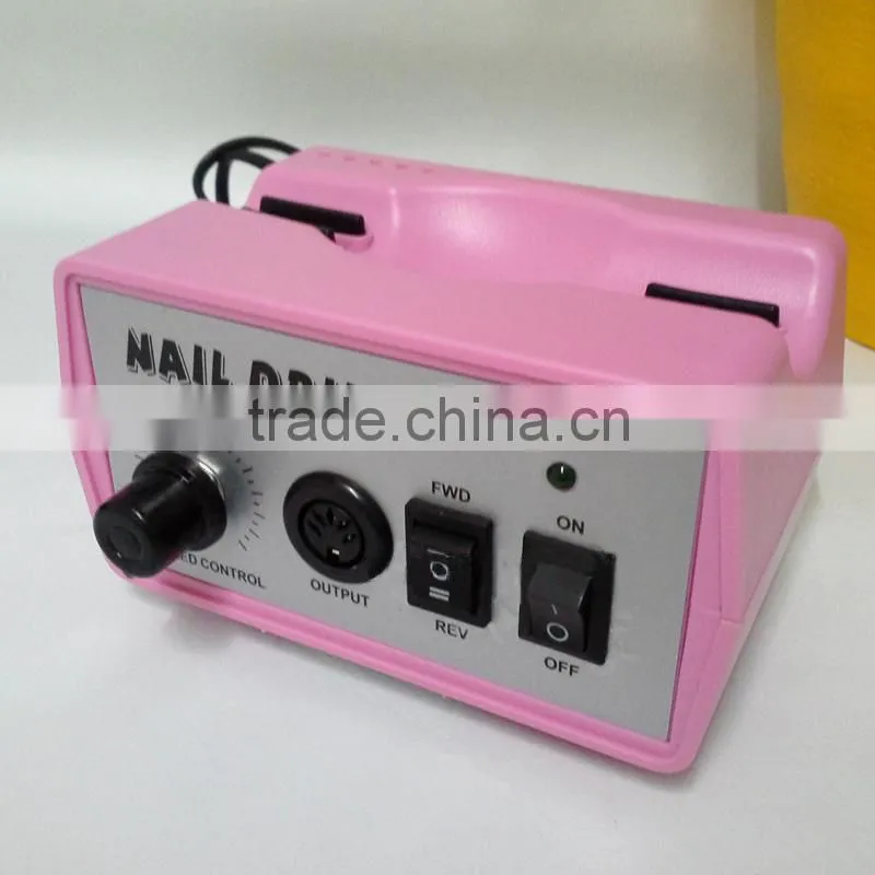 Sweet Pink Nail Art Equipment Manicure Tools Pedicure Acrylics Pink Electric Nail Drill Pen Machine Set Kit