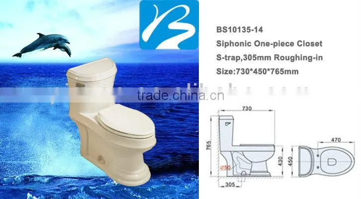 1 Piece Siphon CUPC Decorative Toilets