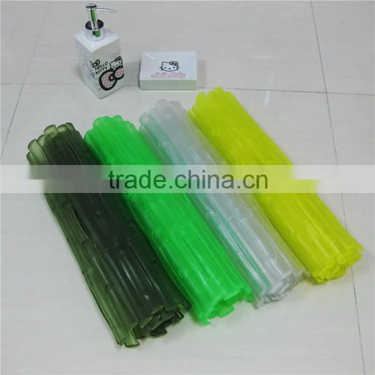 bamboo strip pvc mat hotel bathroom anti-slip mat tub mat