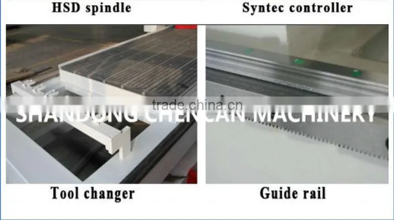 CNC servo motor woodworking machine 1325 with vacuum worktable