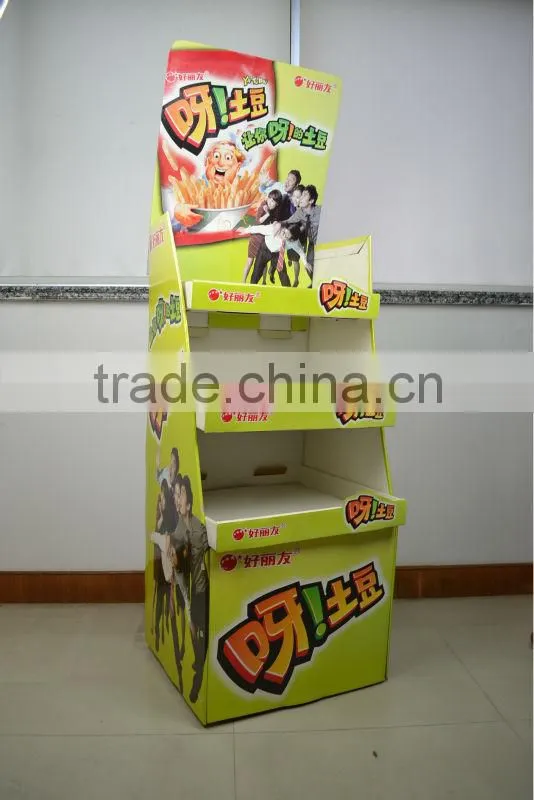 AEP promotion french fries floor display stand advertisement