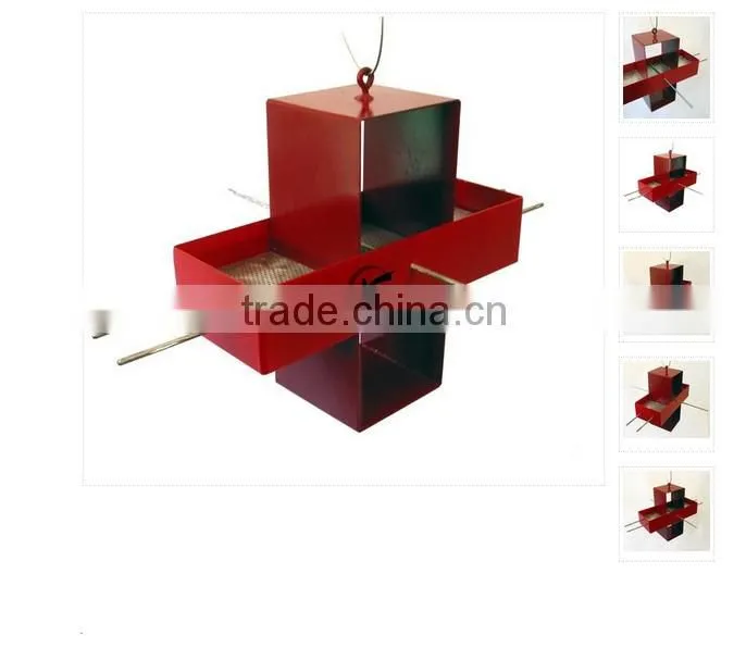 Hot sale hanging garden large metal bird feeder