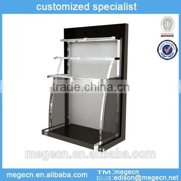 4 tiers wood trousers promotion rack display shelf