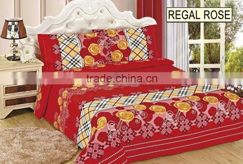 popular 3D peacock design bed sheet fabric