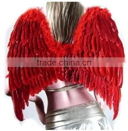 Large Feather Fairy Angel Wings 3 colors Black, White or Red