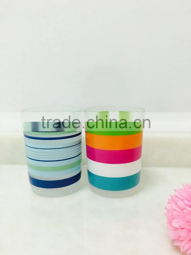 Rainbow colourful bathroom plastic cup