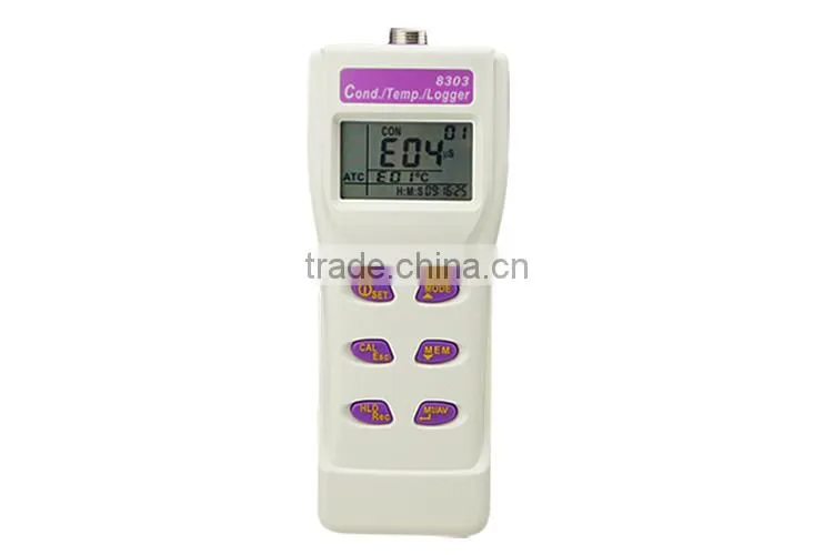 AZ8303 Portable Conductivity Laboratory Detection Tester Digital Conductivity Meter With Automatic Calibration