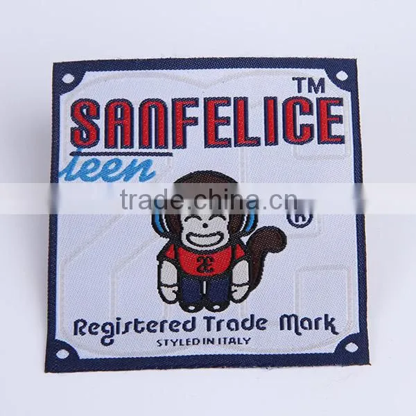 custom clothing woven label badge direct manufacturer