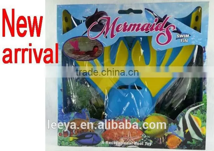blue mermaid swim fin for children