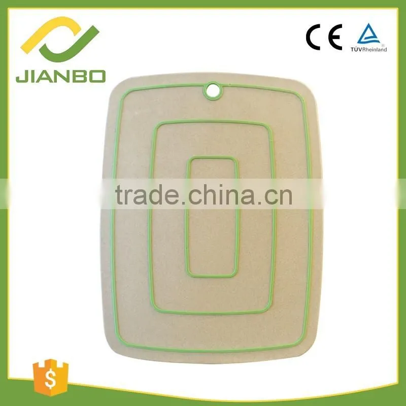 Special Anti-slip Design Rice Husk Chopping Block Healthy Natural Material Cutting Board