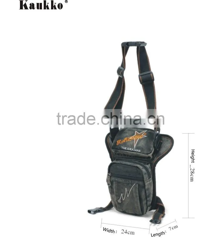 Old Fashion Design Drop Leg Bag for Men Bicycle Waist Packs