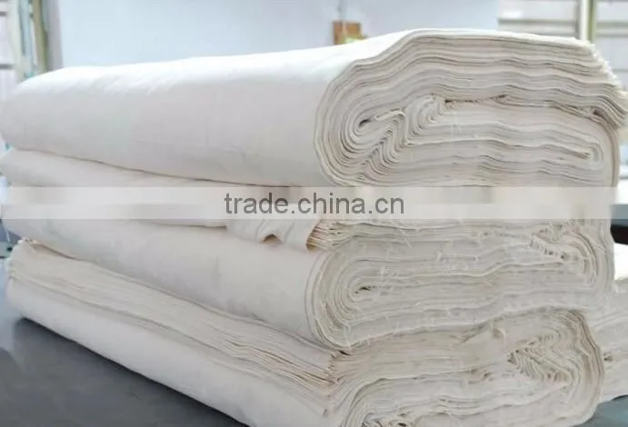 white plain cotton canvas fabric