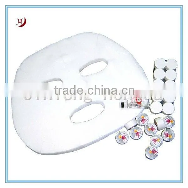 Nonwoven fabric facial mask and raw material