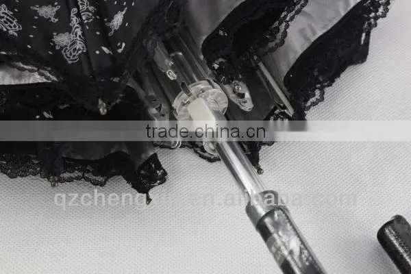 flower printed UV cut parasol umbrella