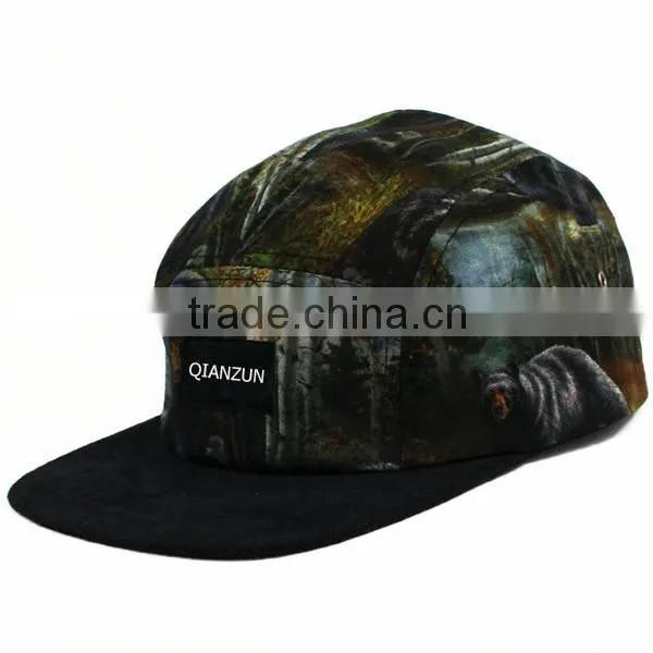 high quality animal 5 panel hat embroidery 5 panel hat wholesale