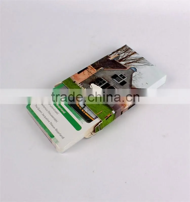 2016 Full Color High Quality Custom Educational Paper Cards