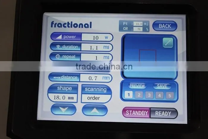 40W Fractional CO2 Laser Acne Scar & Wrinkle Removal / Co2 Laser Surgical Product Vaginal Applicator