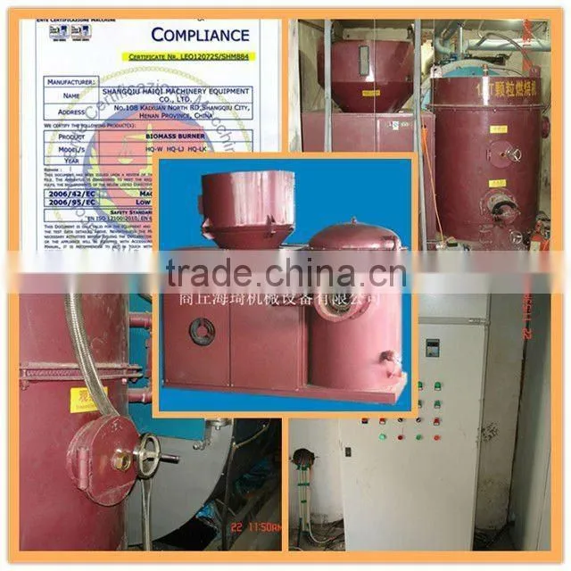 Biomass burner for pyrolysis plant