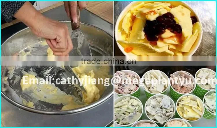 Double Pan Ice Curl Machine Fry Ice Cream Roll Machine for sale price