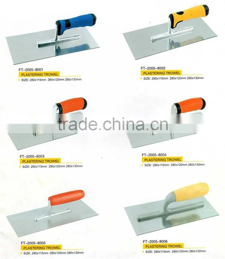 plastic finishing trowel / masonry trowel / bricklayer trowel