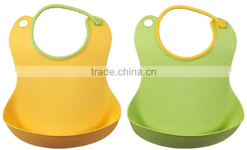 Popular funny animal style silicone baby bib