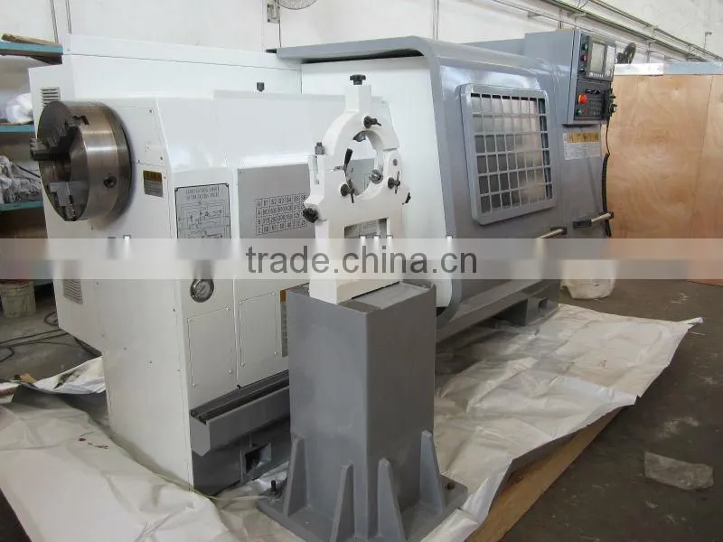 CNC Oilfield Lathe With Front & Rear Chucks and 8" spindle bore