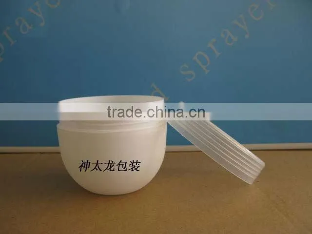 large plastic cosmetic cream jar with PP screw cap