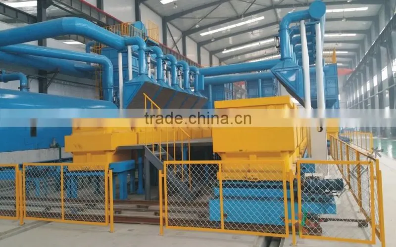 iron castings production line/foundry resin sand moulding equipments