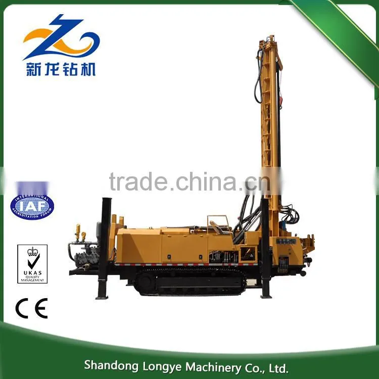 Hight quality products 12T Axial pressure trailer mounted bore well drilling machine price