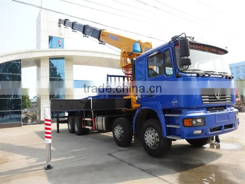Shacman 20 tons truck mounted crane, 20000 kg hydraulic crane trucks, Shacman 20 tons telescoped crane trucks