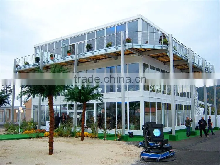 Luxury multi-level structure wedding events tent with lighting for sale