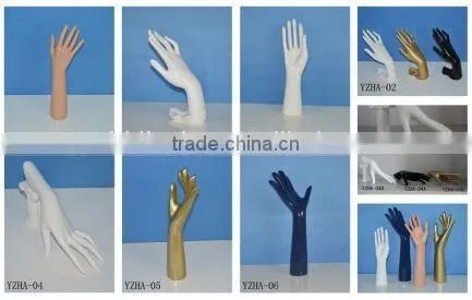 Fashion colorful modeling fiberglass hand mannequin for jewelry display