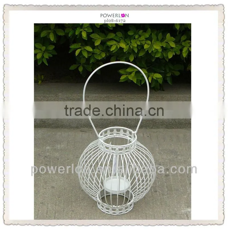 2014 popular antique metal garden candle lantern